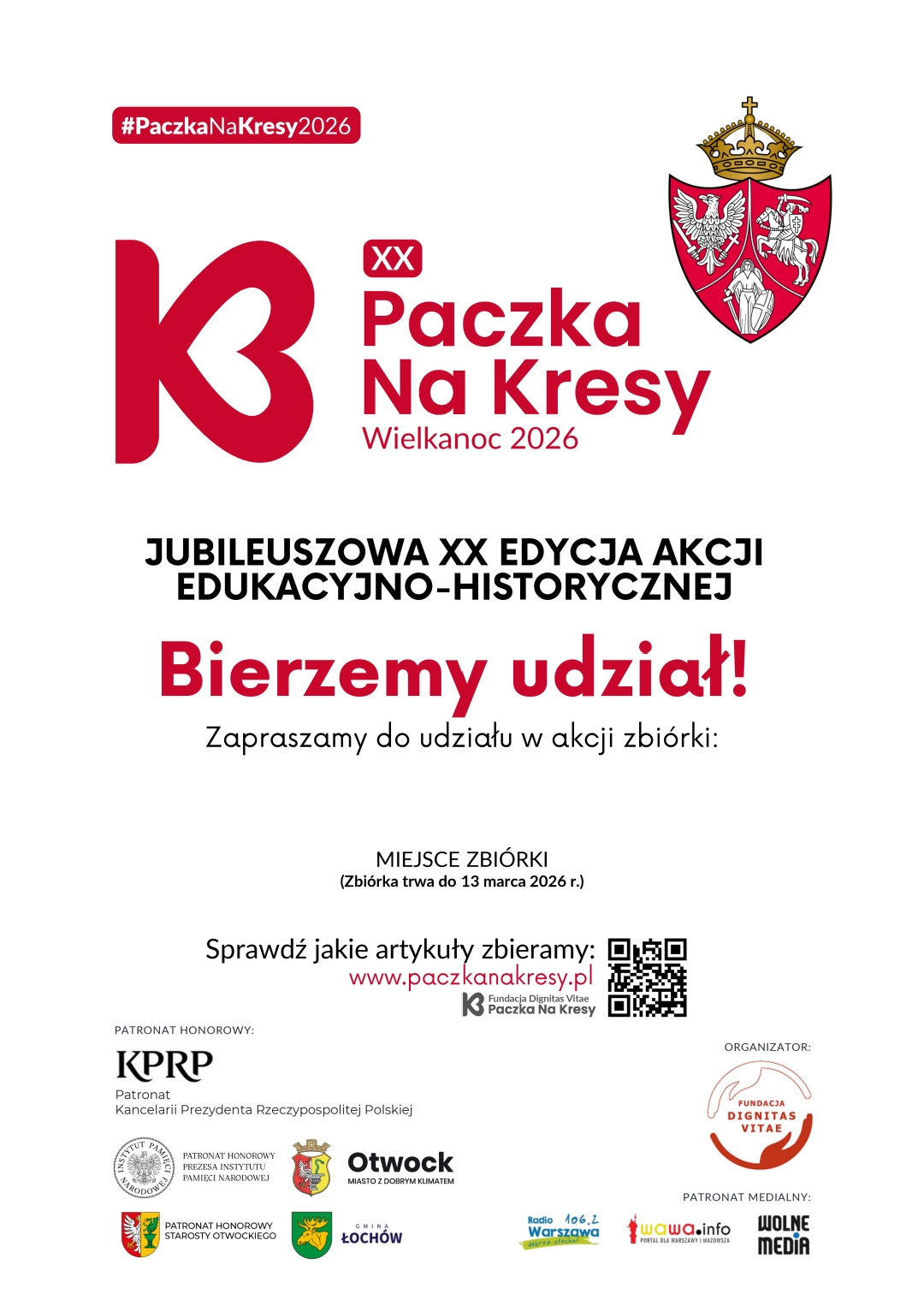 PLAKAT SZKOŁY paczka na kresy